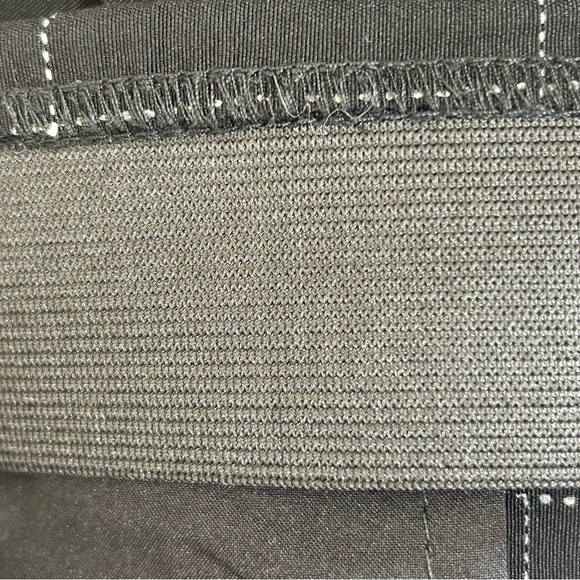 Chico’s Stretch Black Plaid Pants Elastic Band Pull On Pants Size 14. - Picture 11 of 13